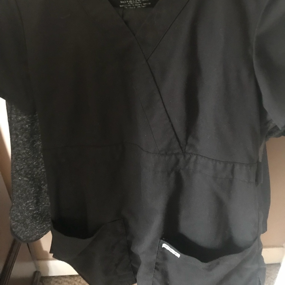 Greys anatomy black scrub set